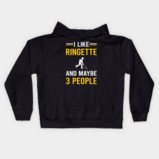 3 People Ringette Kids Hoodie